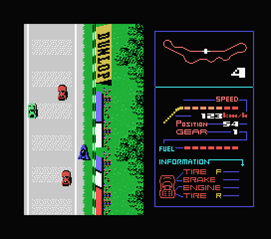 A1 Spirit: The Way To Formula 1 screenshot 2 for MSX